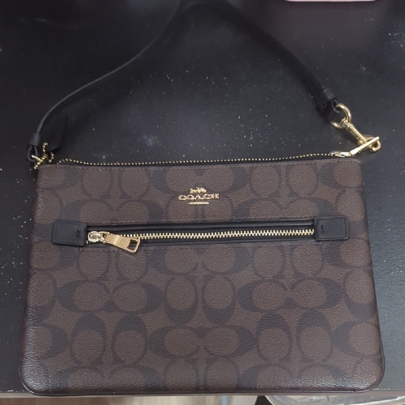 Coach Signature Brown Crossbody Bag - Picture 1 of 3